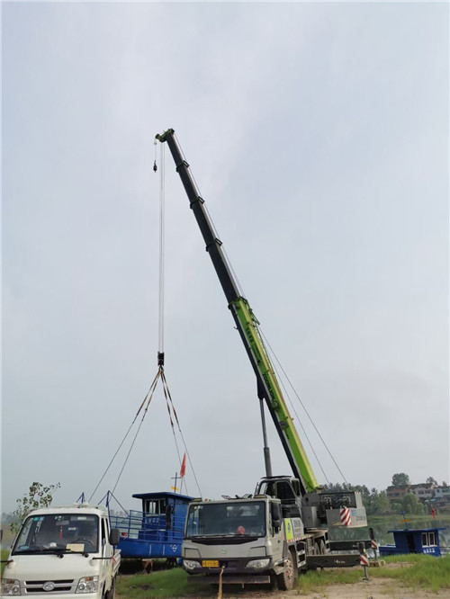 庆城县桥梁建设吊装案例